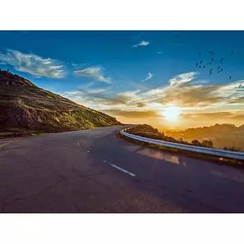 Полная круглая алмазная вышивка Приветствуйте восход солнца DIY Алмазная картина Вышивка крестом Стразы 20X30CM