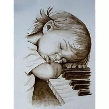 Полная круглая алмазная живопись детская гостиная 5D DIY Алмазная вышивка распродажа художественные фотографии из стразов Фортепианная мозаика Full Round 20x30CM