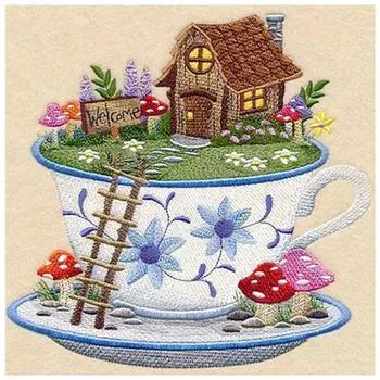 Полная круглая алмазная живопись Пейзаж Алмазная мозаика Мультфильм Мозаика Вышивка крестом Зимний домашний декор Подарок 20x20CM