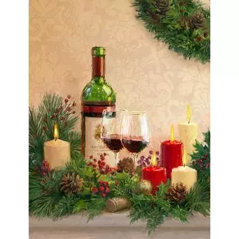 Полная квадратная алмазная картина вышивка крестом 5D алмазная мозаика стразы картины искусство рождественские украшения Full Round 20X30CM