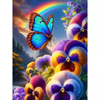 Полная квадратная круглая алмазная картина бабочка мозаика вышивка крестом животное картина стразы вышивка настенное искусство Full Round 20x30CM