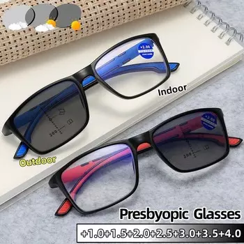 Полная квадратная оправа HD винтажные очки для пресбиопии женские спортивные очки для чтения с блокировкой синего света мужские очки для защиты глаз от +1,0 до +4,0 2.5
