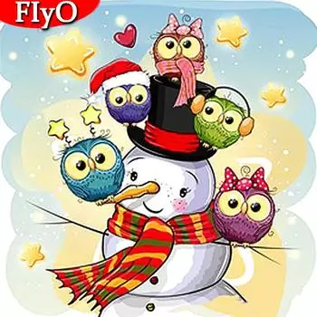 Полная площадь / Круглый дрель Алмазная живопись Вышивка Рождественский снеговик 3D DIY Картина Rhinestone Декор для дома Full Round 30x30CM