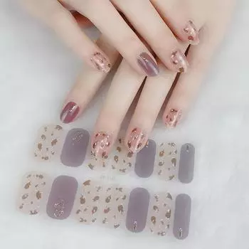 Полная упаковка наклейки для ногтей, полоски для лака для ногтей, градиентные наклейки, блестящие самоклеящиеся наклейки для самостоятельного изготовления, полоски с 1 шт. пилочки для ногтей