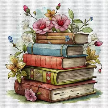 Полная вышивка Эко-хлопковая нить 11CT Печатная книга Набор для вышивки крестом Арт # szx2568