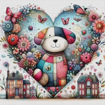 Полная вышивка Эко-хлопковая нить 11CT Печатный набор для вышивки крестом Art AU 3