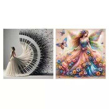 Полная вышивка Эко-хлопковая нить 11CT Счетный набор для вышивки крестом для девочек Декор AU 1