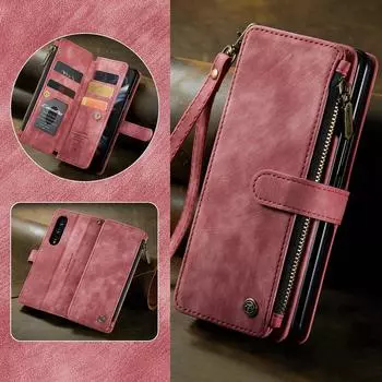 Полная защита, матовый кожаный чехол для телефона, чехол для Samsung Galaxy Z Fold 4, 5G, Fold4 Fold3, деловые чехлы с 3 карманами для карт for Samsung Z Fold 4