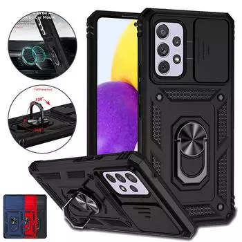 Полная защита объектива, вращающийся на 360° защитный защитный чехол с подставкой для iPhone Samsung Xiaomi Moto OPPO VIVO Google, противоударный резиновый чехол в стиле милитари OPPO Reno 5 Lite чёрный