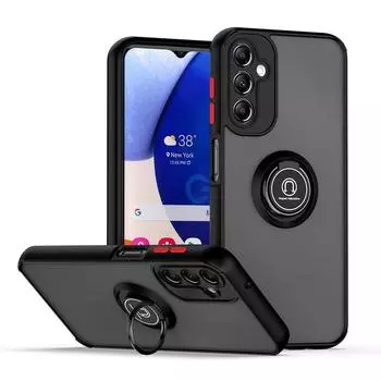 Полная защита от падения, подставка-держатель, дизайн ARMOR, чехол для телефона, чехол-бампер для Samsung S23 FE S24 S21 S10 S20 S22 Plus A04 A04S A14 A24 A34 A54 5G A53 Samsung A72 5G чёрный