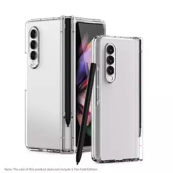 Полная защита переднего экрана защитная пленка чехол для Samsung Galaxy Z Fold 4 Fold3 Fold4 Fold2 Fold 3 2 Zfold3 5g S Pen чехлы for Samsung Z Fold 2 чёрный
