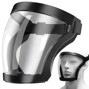 Полноэкранная маска унисекс, прозрачная ветрозащитная маска для езды на велосипеде, пылезащитные защитные очки для сварки и защиты от ветра, защитная маска для лица