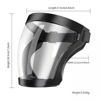 Полноэкранная маска унисекс, прозрачная ветрозащитная маска для езды на велосипеде, пылезащитные защитные очки для сварки и защиты от ветра, защитная маска для лица