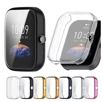Полноэкранная защита для Huami Amazfit Bip 3 Bip3 Pro, защитный чехол из ТПУ, крышка рамки прозрачный