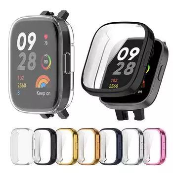 Полноэкранная защита для Redmi Watch 3, гальванический защитный чехол из ТПУ, чехол-бампер For Redmi Watch 3 прозрачный