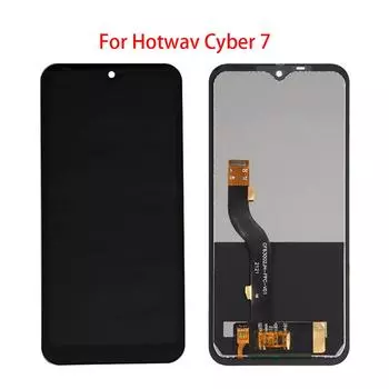Полноэкранный ЖК-дисплей для Hotwav Cyber 7, сенсорный экран, дигитайзер в сборе, замена чёрный