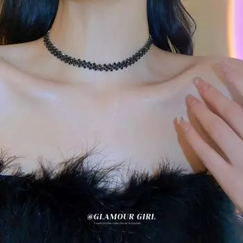 Полное бриллиантовое лоскутное ожерелье, колье-воротник, персонализированная трендовая шейная цепочка, модный нишевый дизайн, украшение воротника 29.5CM