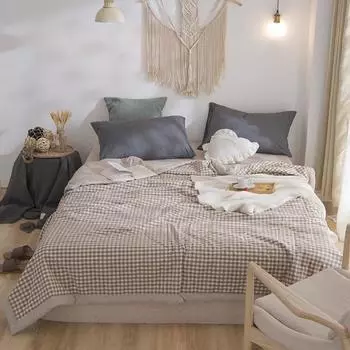 Полное хлопковое летнее одеяло, одеяло для домашней кровати, удобное постельное белье, одеяло, которое можно стирать в машине, современное покрывало королевского размера 120x150cm