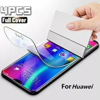 Полное покрытие гидрогелевая пленка Защитная пленка для экрана для Huawei P30 Pro P20 P10 P Smart Z 2019 Mate 20 Honor 10 Lite 9 9X 8X не стекло Huawei P20 Lite чистый