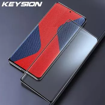 Полное покрытие из закаленного стекла KEYSION для OPPO Reno 10 5G 10 Pro + 5G HD, защитная стеклянная пленка для экрана для OPPO A98 5G A78 A58 4G for OPPO Reno10 5G чёрный