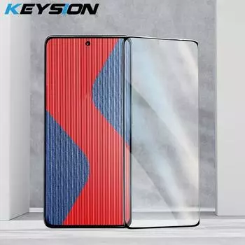 Полное покрытие из закаленного стекла KEYSION для Realme 12 Pro + 5G 12+, защитная пленка для экрана для OPPO Realme GT 3 Neo 5 C67 4G C51 Note 50 for Realme Note 50 чёрный