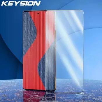 Полное покрытие из закаленного стекла KEYSION для VIVO V30 Pro 5G V29 5G V29e, защитная пленка для экрана для VIVO X100 Pro Y17S Y27S Y03 Y200 5G for VIVO Y03 чёрный