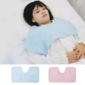 Полное покрытие, нагрудник для пожилых людей, устойчивый к загрязнениям, потрясающие аксессуары для ухода за полотенцем для пациентов в постели, слюна синий