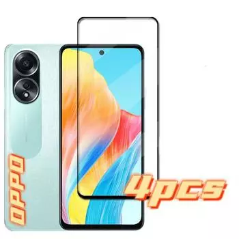 Полное покрытие стекло для OPPO A58 4G закаленное стекло для OPPO A58 Защитное стекло для экрана HD Защитная пленка для объектива телефона для OPPO A58 For F21 Pro 5G чистый