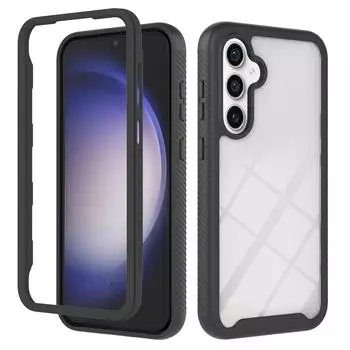 Полное покрытие тела, противоударный двухслойный защитный чехол для телефона 2 в 1, чехол для телефона Samsung Galaxy S10 S20 S21 S22 S23 A25 A24 A14 A34 A54 A23 A03 A71 A51 Samsung A91/M80S чёрный