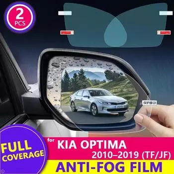 Полное покрытие зеркала заднего вида, противотуманная пленка для KIA Optima TF JF 2010 ~ K5, защитные непромокаемые пленки, аксессуары 2011 2017 2018 Round 95mm x 95mm