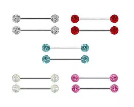 Полное сверление, ароматное двойное сверло Bara, полностью алмазный язык, инкрустированное бриллиантовым молочным кольцом, молочный гвоздь