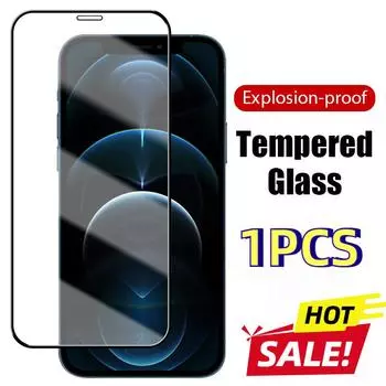 Полное защитное стекло для iPhone 11 Pro X XR XS Max Защитная пленка для экрана iPhone 7 8 6 6s Plus 12 Pro Max Стеклянная пленка iphone 11 чистый