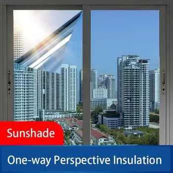 Полное затемнение стекла, наклейка на окно, анти-подглядывание, солнцезащитный крем, термоизоляционная пленка, солнцезащитная пленка, анти-свет, односторонняя перспективная пленка 30*200cm