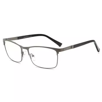 Полнокадровые металлические синие светозащитные очки для чтения, удобные очки для чтения в стиле ретро, деловые ультралегкие очки с защитой от синего света 350