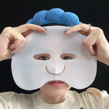 Полнолицевая белая прозрачная маска тонкая кристаллическая маска женская увлажняющая маска 1pcs