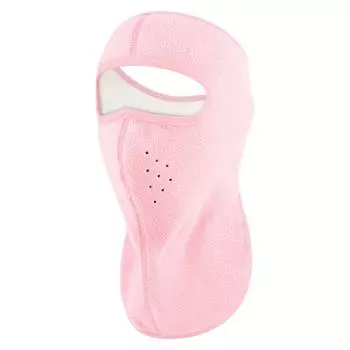 Полнолицевая лыжная маска, дышащая мотоциклетная Балаклава, мягкая флисовая утеплитель для шеи, ветрозащитная маска для лица для катания на лыжах, велоспорта чёрный