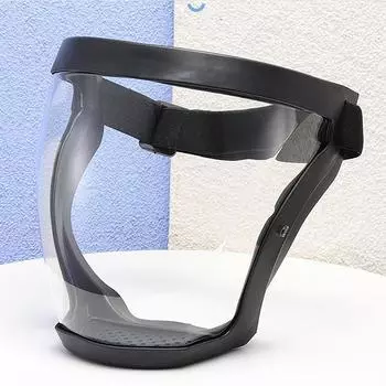 Полнолицевая защитная крышка, кухонная прозрачная защитная крышка, бытовое масло, брызгозащищенное, уход за лицом для глаз синий