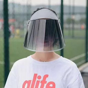 Полнолицевая защитная маска для защиты от ультрафиолета, противотуманная, анти-УФ-маска, козырек, пылезащитная полнолицевая маска для женщин, для велоспорта на открытом воздухе чёрный