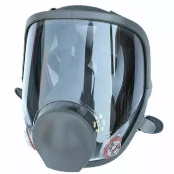 Полнолицевой противогаз 6800 маска респиратор окраска распылением химическая лаборатория чёрный
