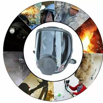 Полнолицевой противогаз 6800 Респиратор для лица Покраска распылением Химическая лаборатория