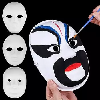 Полнолицевые маски для лица DIY, уникальная маска для косплея, пара