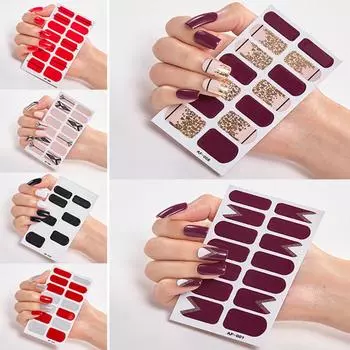 Полнопокровные Наклейки Для Ногтей, Лак Для Ногтей, Украшение Ногтей, Наклейки Для Ногтей, Дизайнер, Самоклеящиеся Наклейки Для Ногтей, Креативные Наклейки Для Ногтей, Креативные Наклейки Для Ногтей