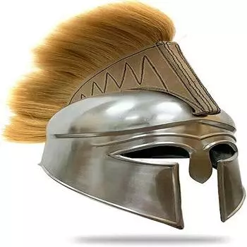 Полноразмерный дисплей Греческий коринфский доспех Шлем