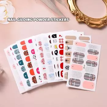 Полностью экологически чистая водонепроницаемая пленка для лака для ногтей, наклейка для ногтей разноцветный