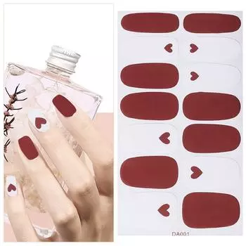 Полностью экологически чистая водонепроницаемая пленка для лака для ногтей, наклейка для ногтей