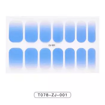 Полностью экологически чистая водонепроницаемая пленка для лака для ногтей, наклейка для ногтей One Size