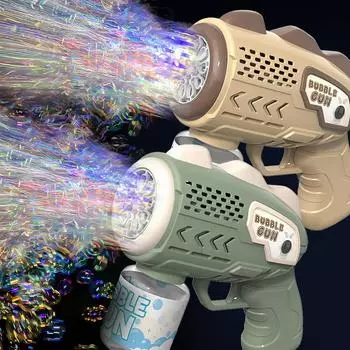 Полностью автоматическая детская мыльная машина светящаяся игрушка подарочный пистолет мыльные пузыри палочка без батареи без мыльной воды