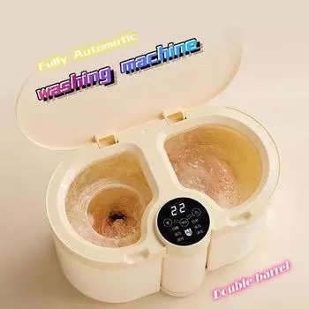 Полностью автоматическая двухкамерная машина для стирки нижнего белья и носков, портативная интегрированная машина для стирки и обезвоживания 1Eluting