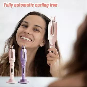 Полностью автоматическая плойка с крупными волнами и отрицательными ионами для стойкой укладки One Size