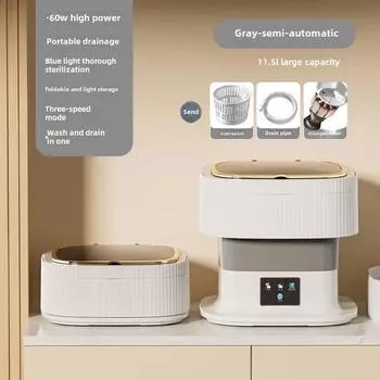 Полностью автоматическая складная стиральная машина 10 л большая емкость бытовая стиральная машина встроенная портативная мини нижнее белье носки us